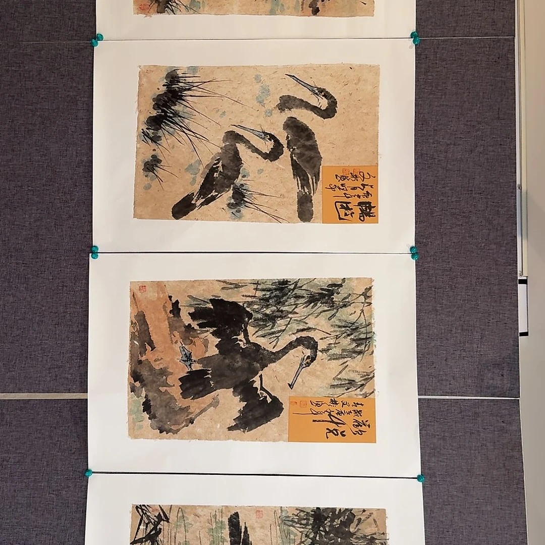 国画溥老师作品画作
