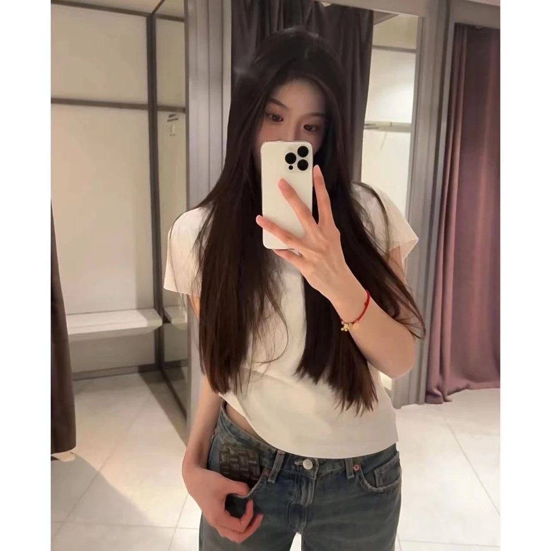 徐秋阳  简约白T  2024新款高品质短袖7006