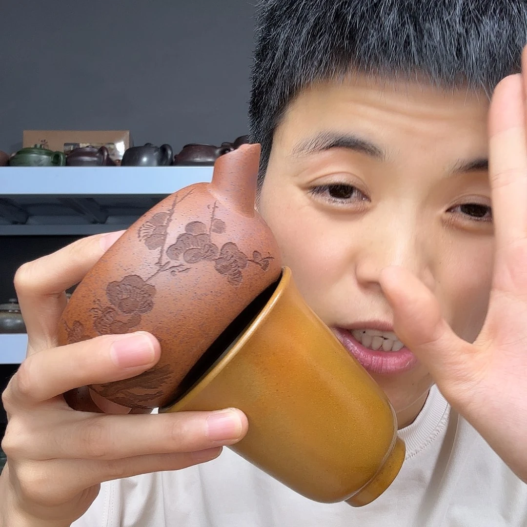 茶壶底槽青民间手艺人全手工制作