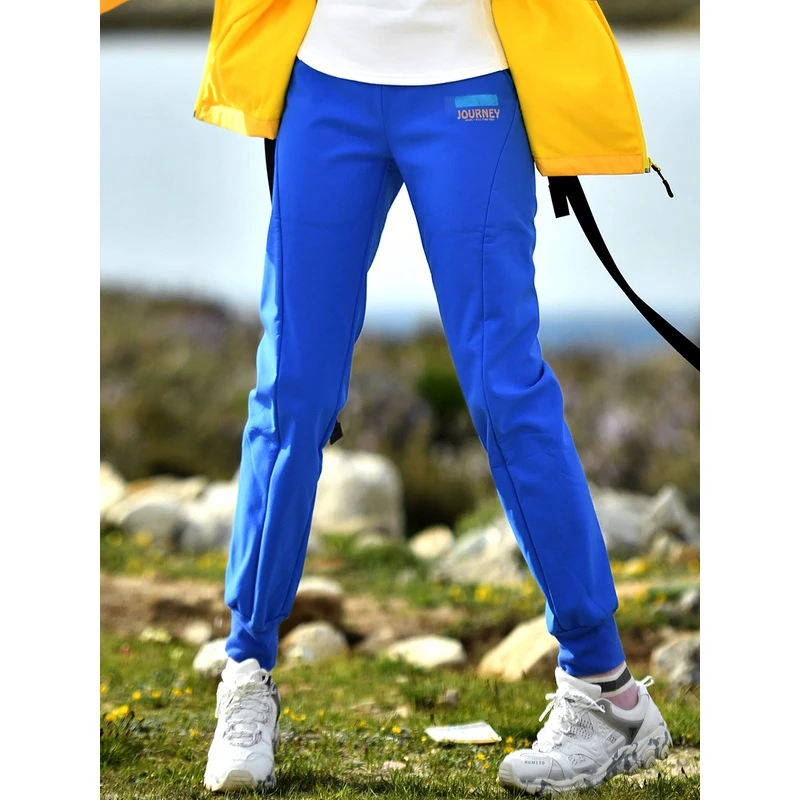 北京森林户外原创百搭休闲专业抓绒保暖束脚防水透气软壳裤女式