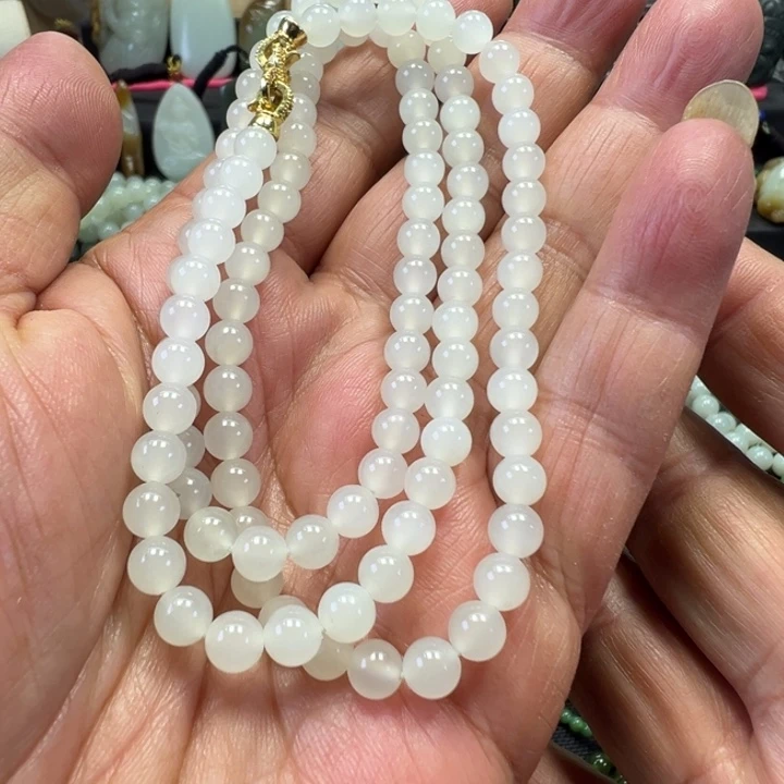 和田玉未镶嵌套链