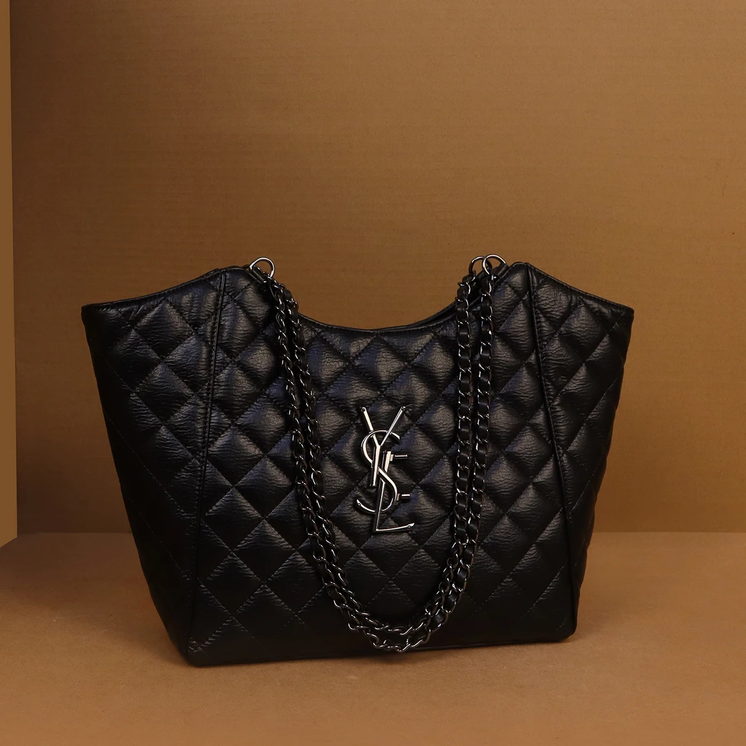 菱格链条包新款时尚百搭单肩斜挎包高级感小众手提托特包轻奢女士