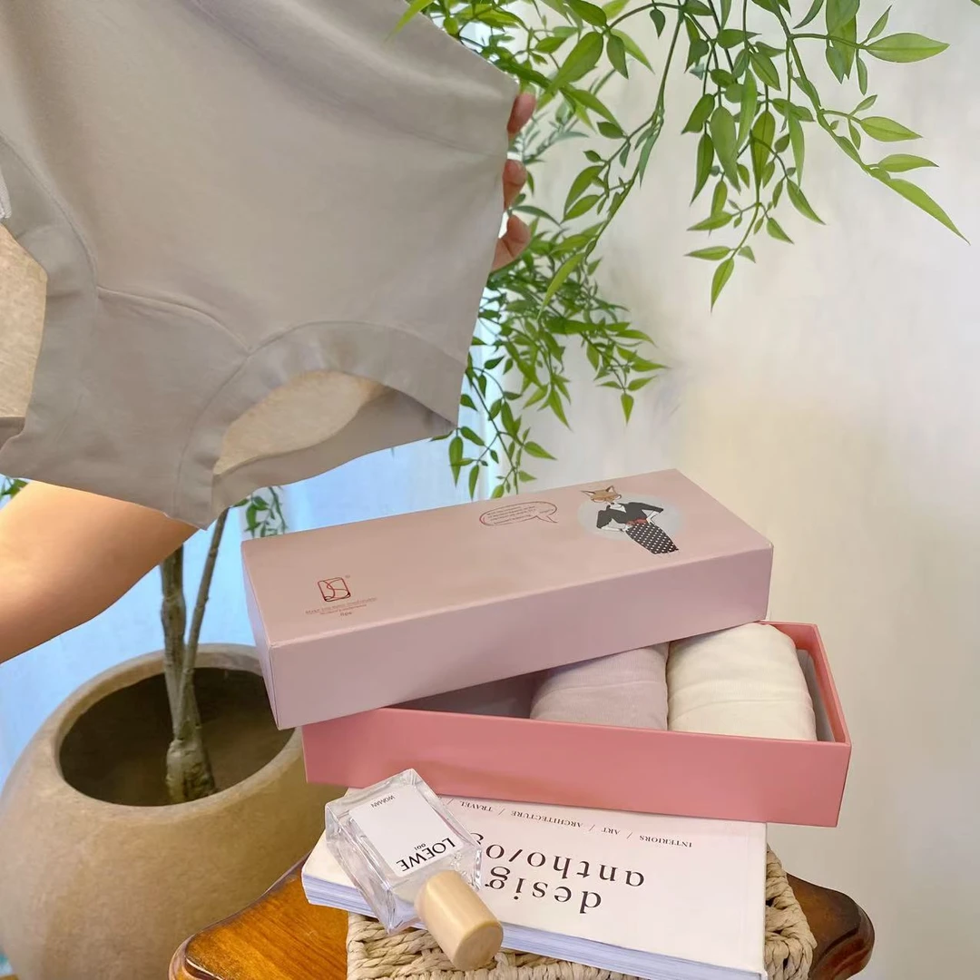 【雅趣】汉麻内裤 中高腰（礼盒款）百搭时尚舒适柔软女士内裤