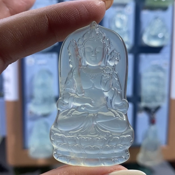 岫玉未镶嵌吊坠吊坠