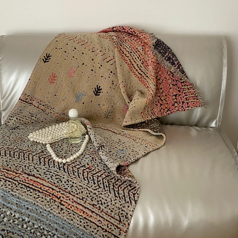 【超级红】星空森林 全棉纱布浴巾流苏毯