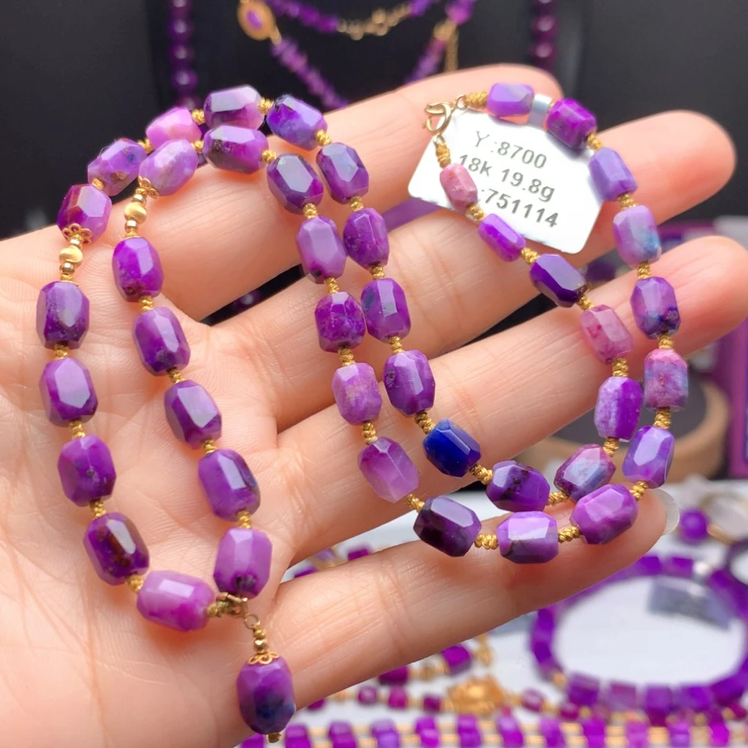 苏纪石（舒俱来）18K金镶嵌项链