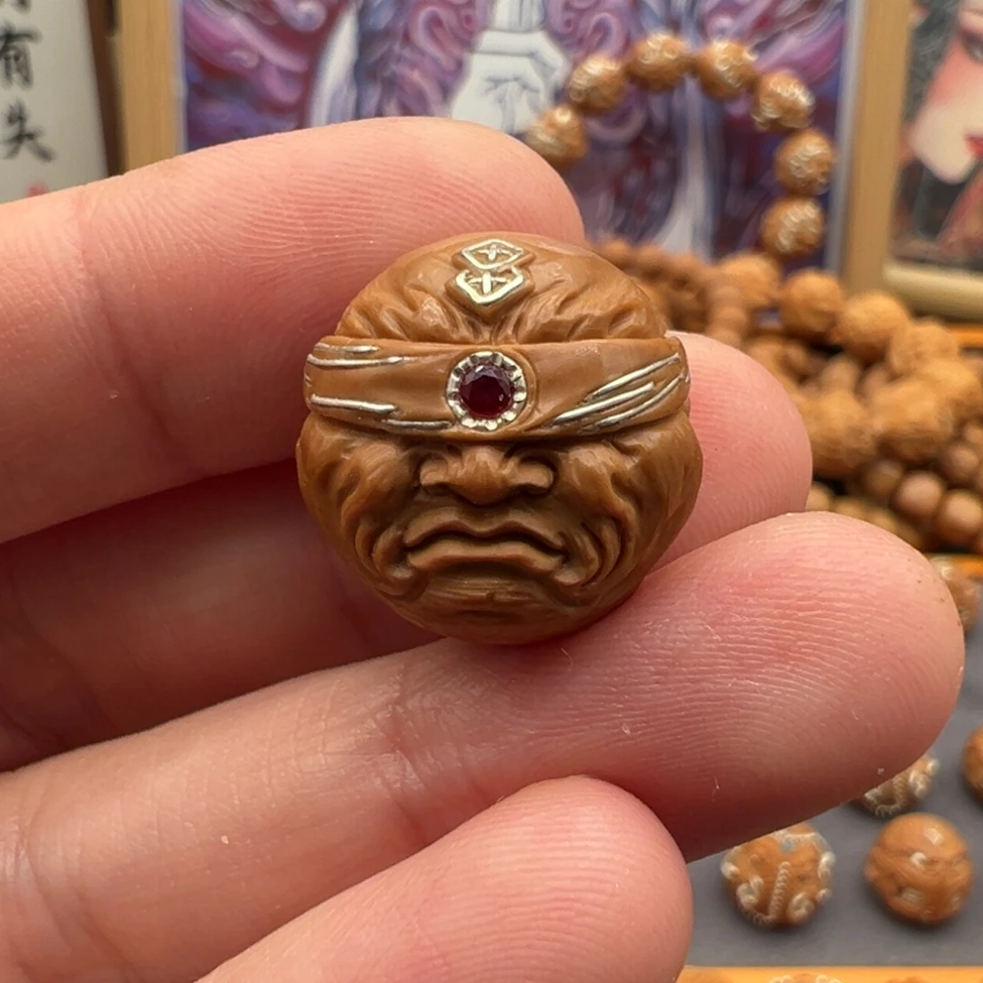 猴头核桃吊坠盲僧