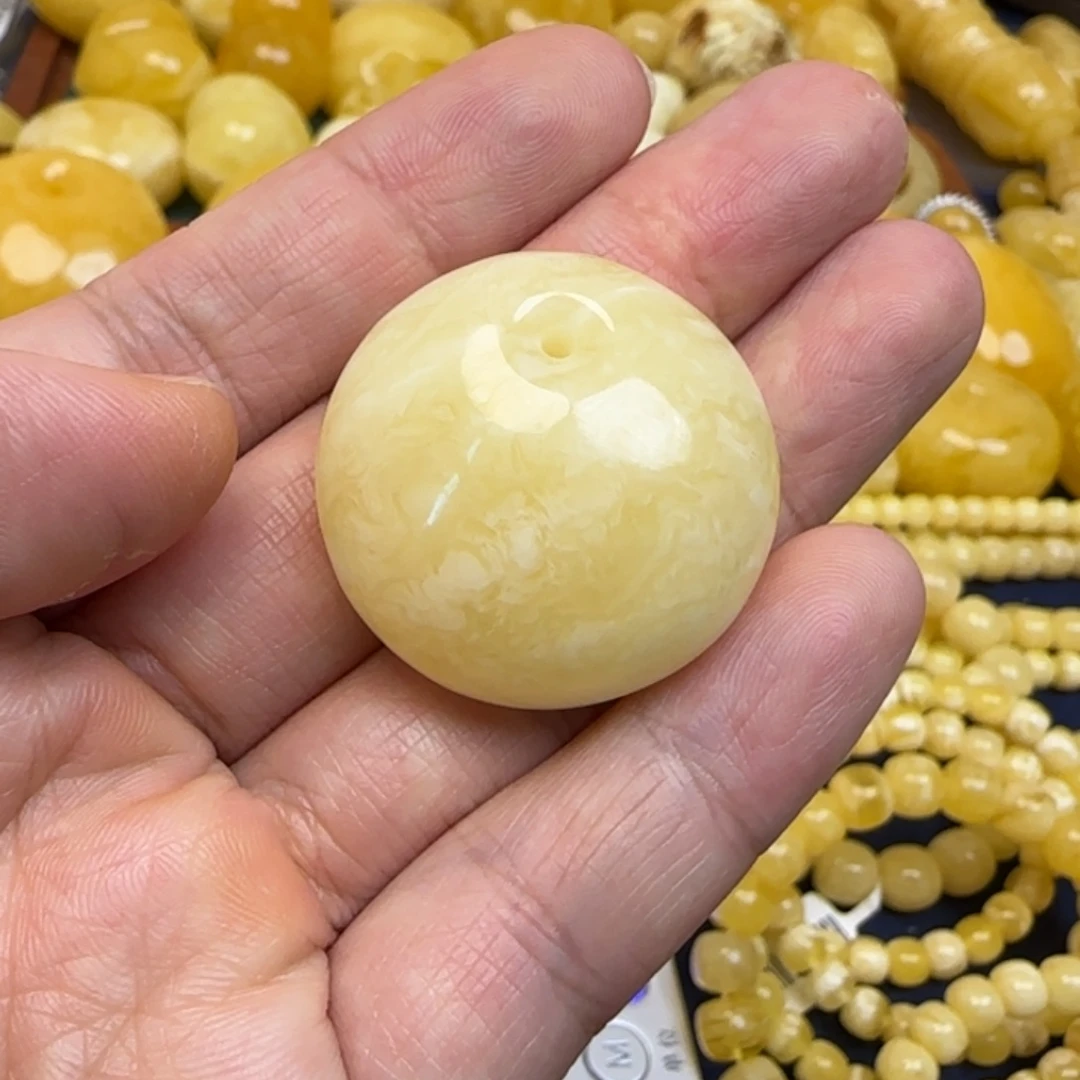 蜜蜡未镶嵌毛衣链天然蜜蜡