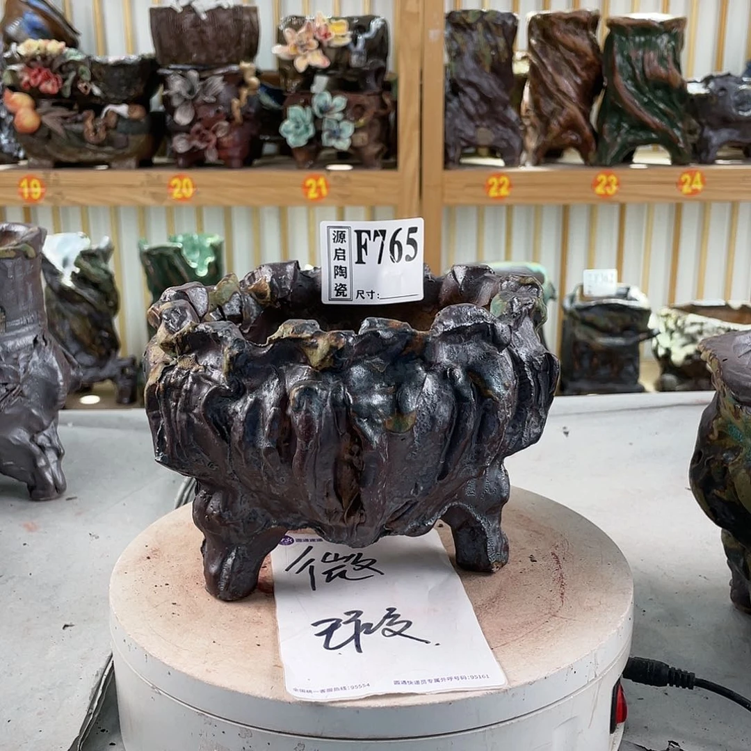 紫砂花盆手工制作默认微瑕765