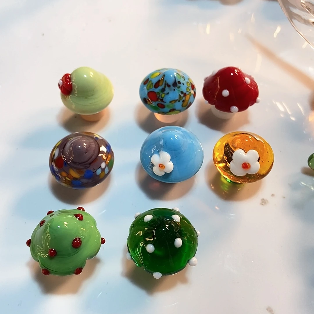 琉璃手工艺品蘑菇自己备注顺序