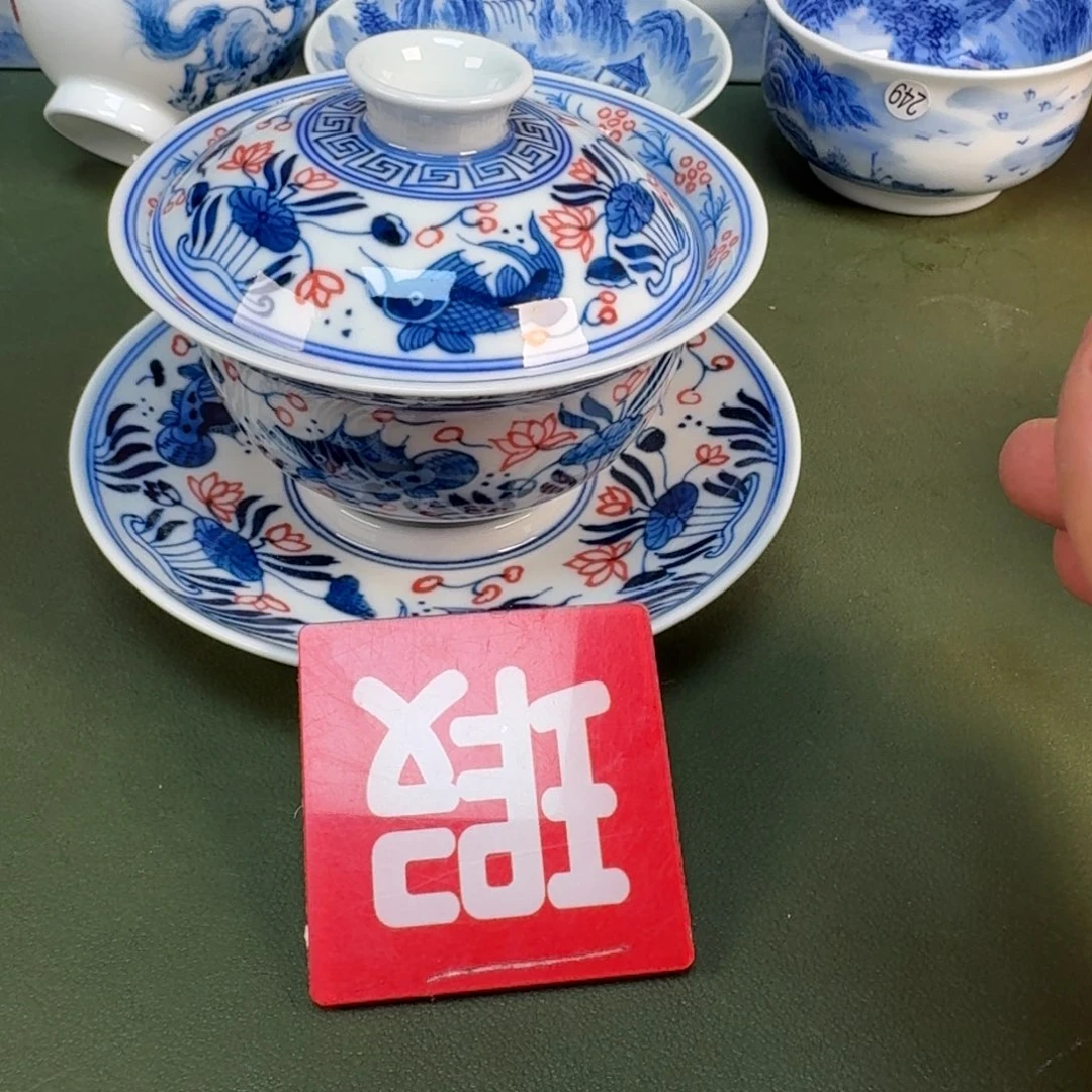 陶景德镇纯手绘茶具圆圆255