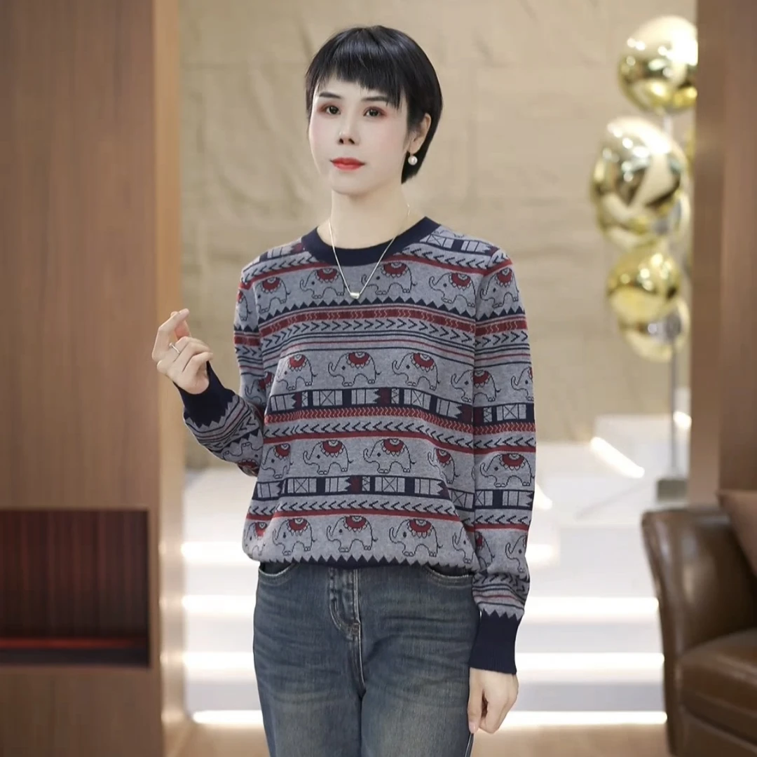 【渲渲推荐】HYF-2577冬季休闲时尚小象小衫