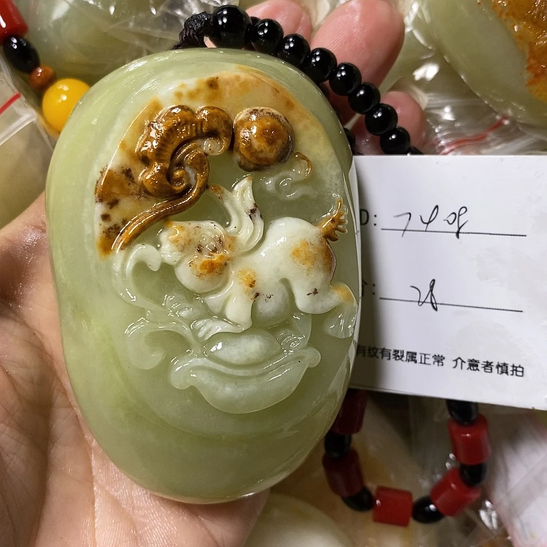 石材用****8古青石手把件