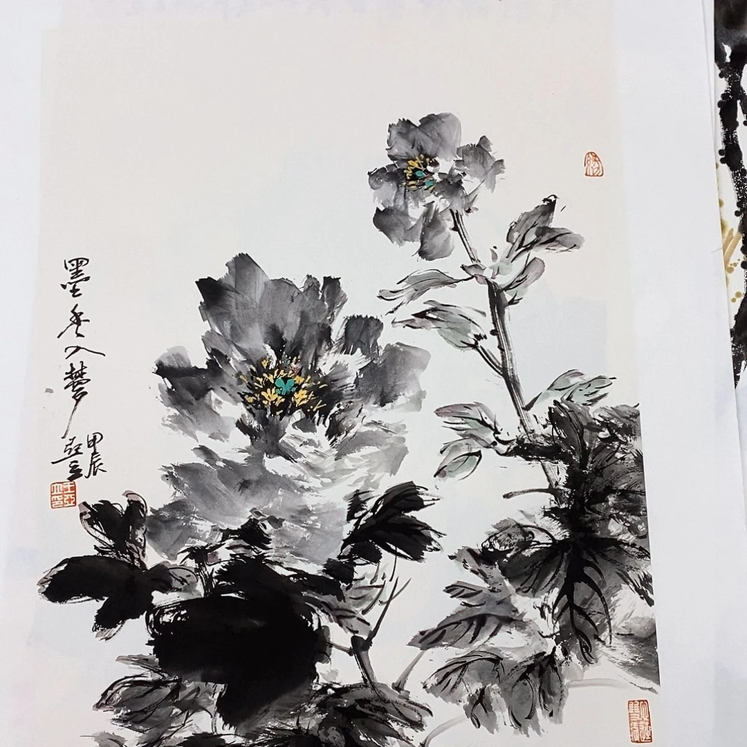 国画王亚立四尺三开精品佳作