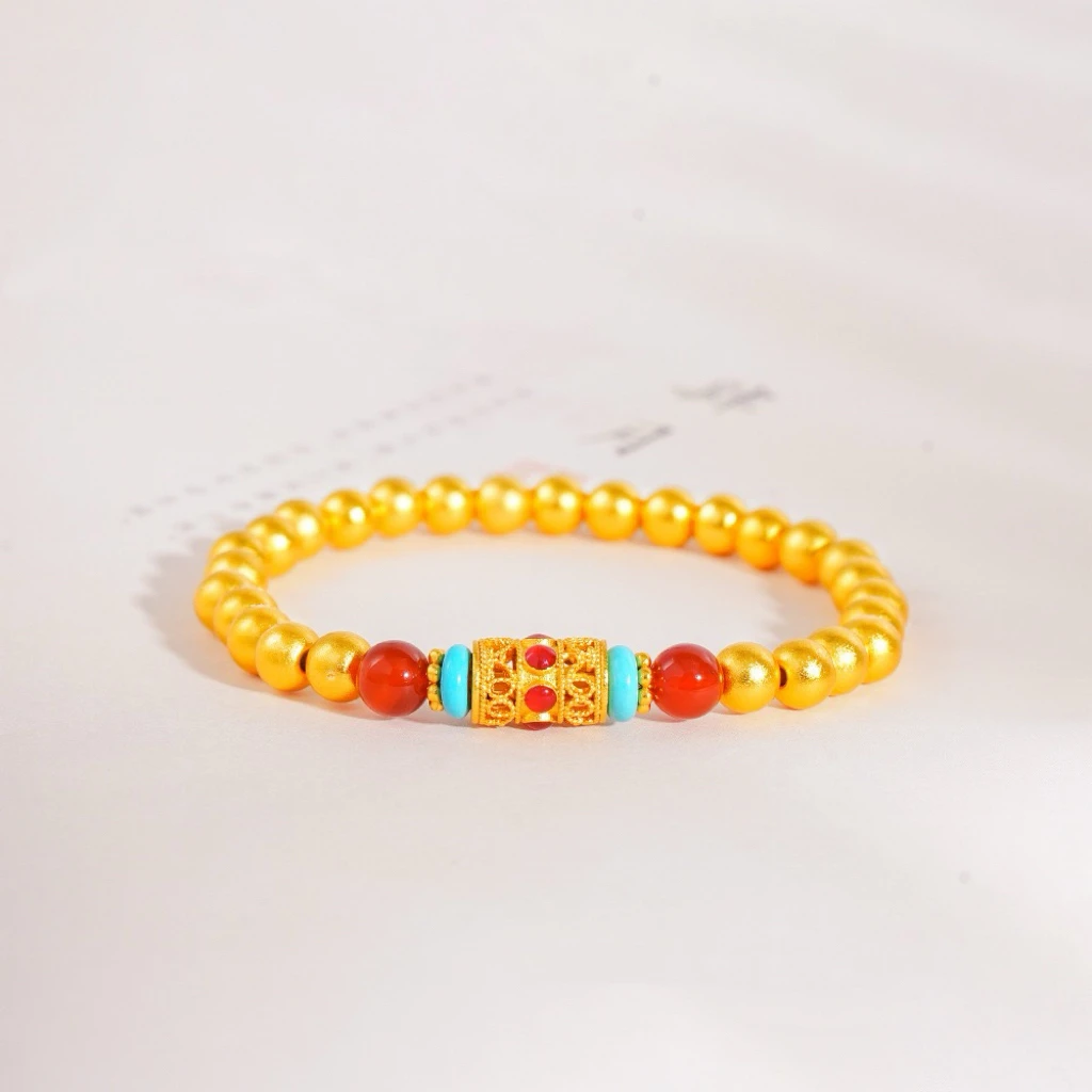 蜻蜓眼转运珠手链新中式多宝手链女