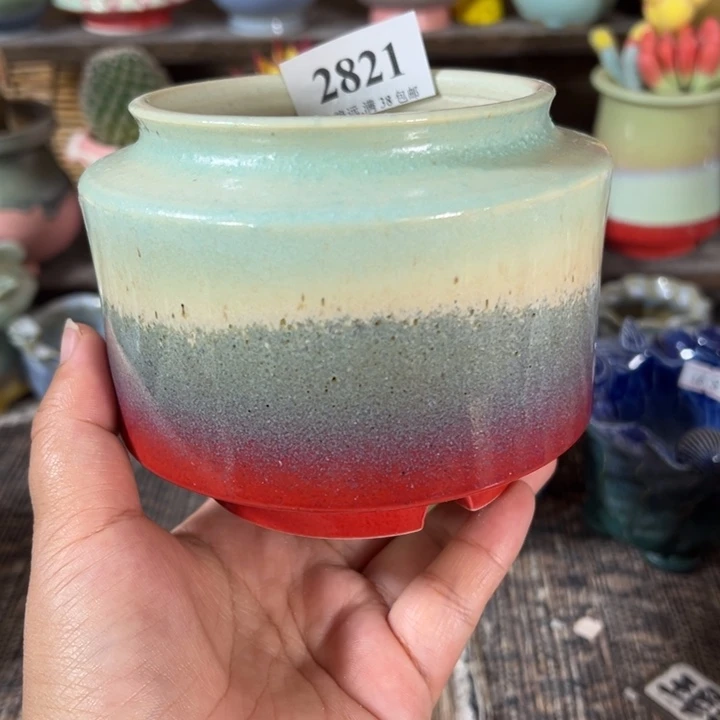口8 手工花盆满30包邮