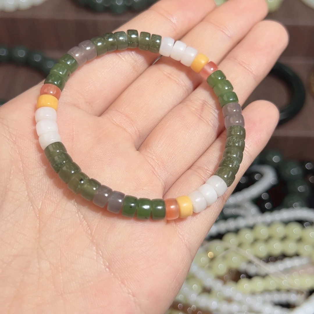 和田玉未镶嵌手链