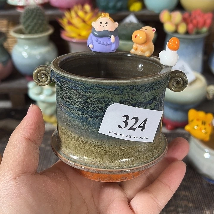 口6 手工花盆满30包邮