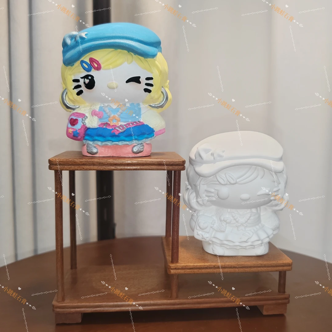 千禧辣妹kittyKT9厘米左右香薰石膏娃娃diy摆件手工团建可爱石膏