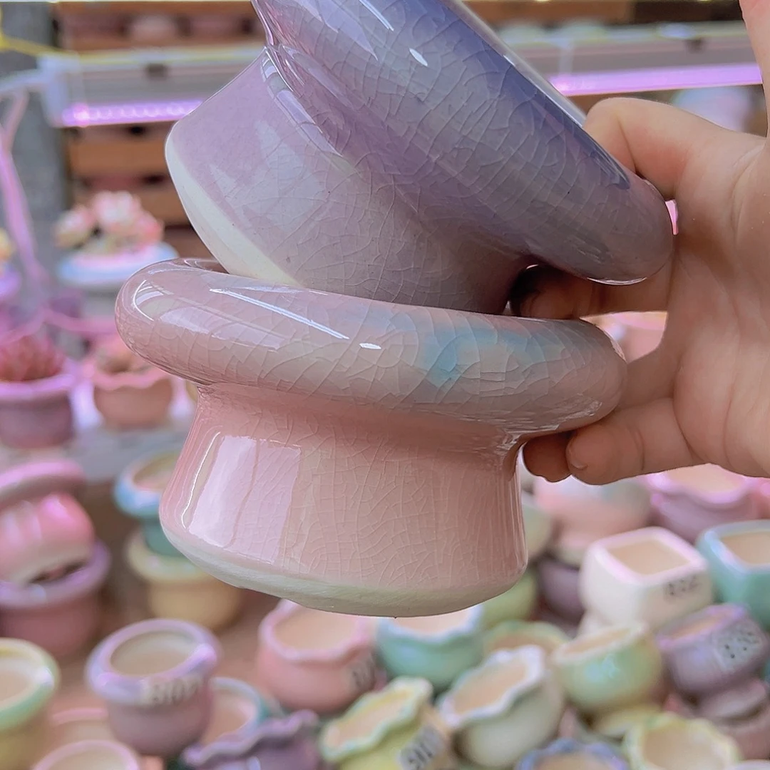 陶瓷花盆当场满12包邮