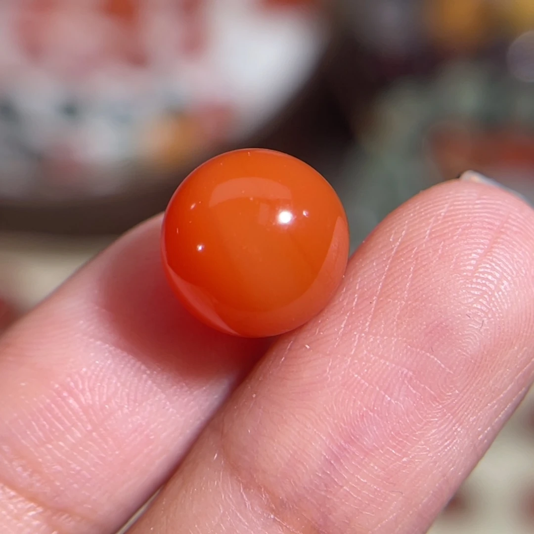 南红玛瑙未镶嵌圆珠 10.8mm 不换退