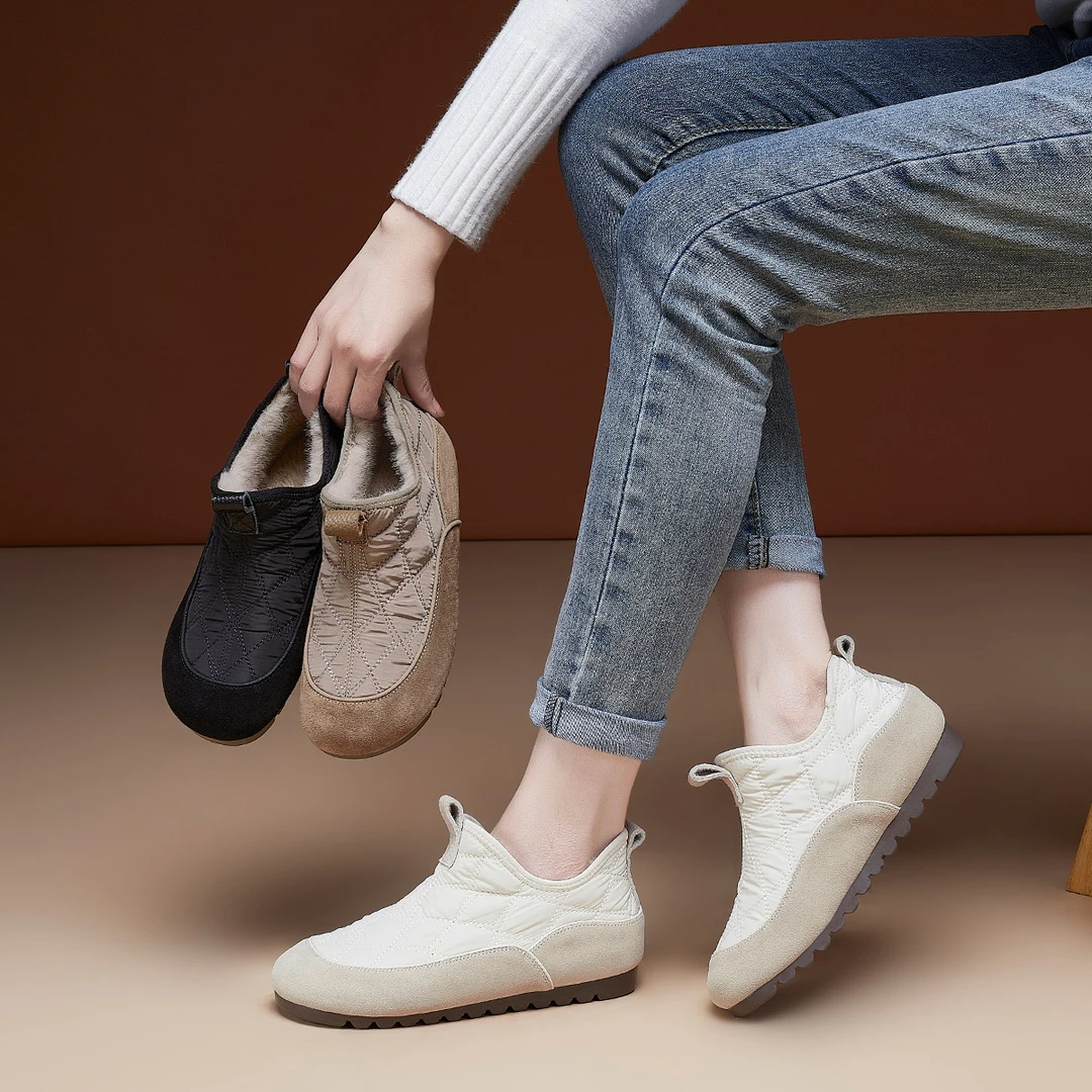 | 人间烟火-高帮版 | 2.5公分 真皮宇航女棉鞋加绒女鞋 192