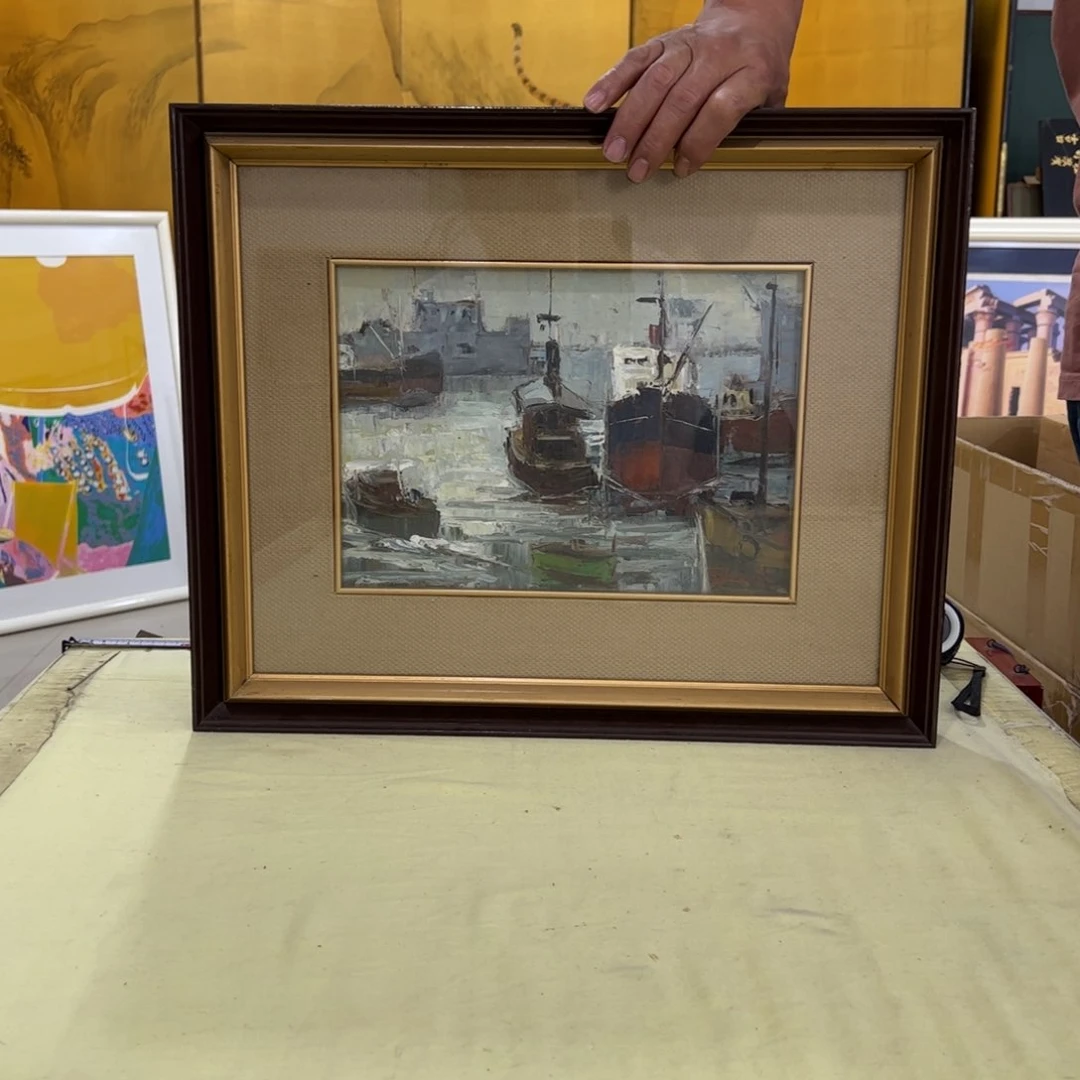 欧***侯绘画屏风框画茶空间设计生化美学