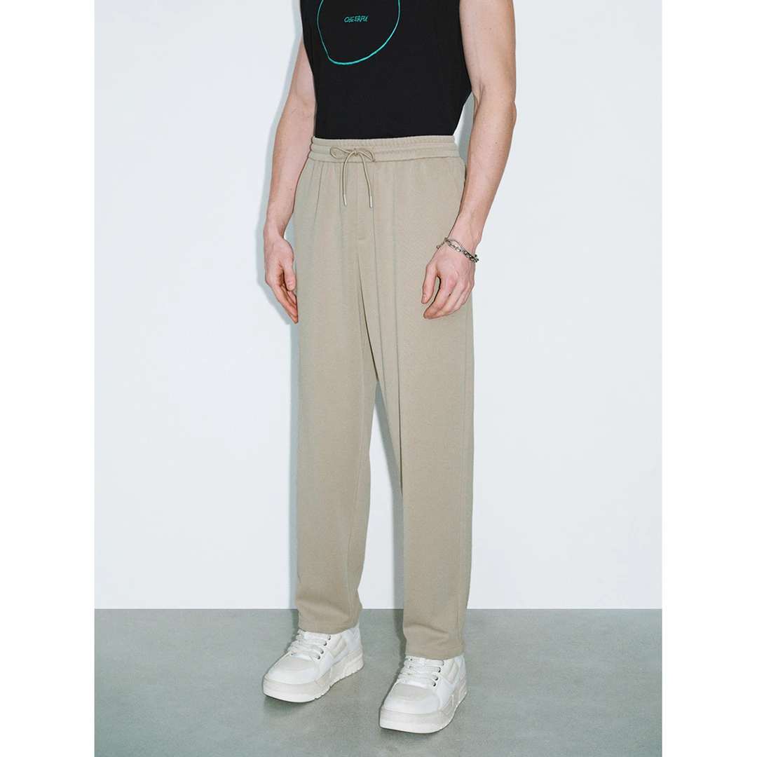 【U】松紧腰抽绳弹力舒适萝卜裤1607-D2-2