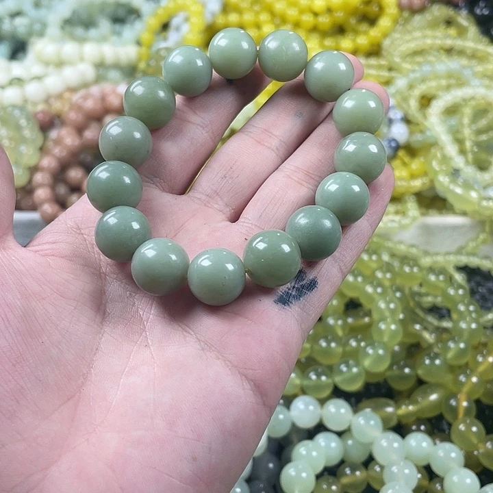 蛇纹石玉未镶嵌手链
