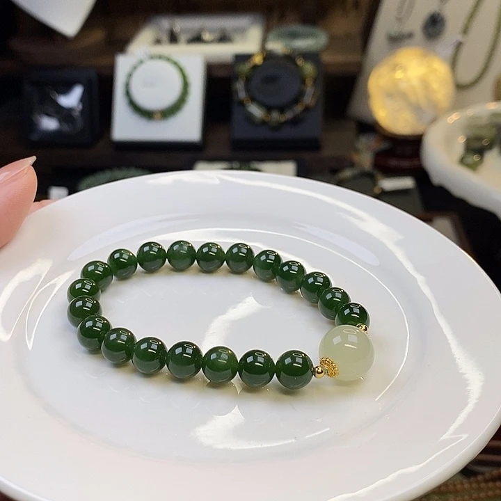 和田玉未镶嵌手链