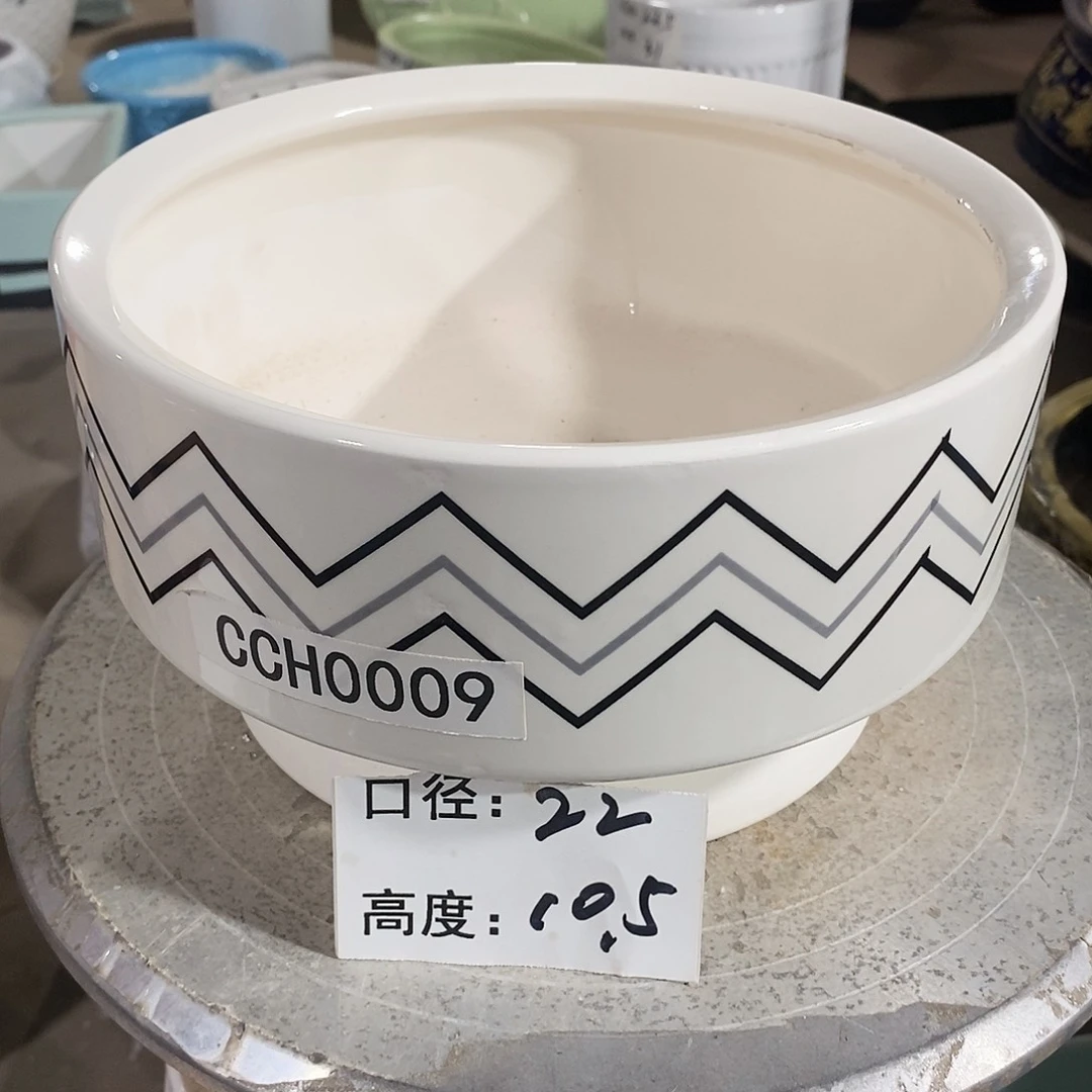 【闪购商品】陶瓷微瑕花盆-CCH009-1个中号