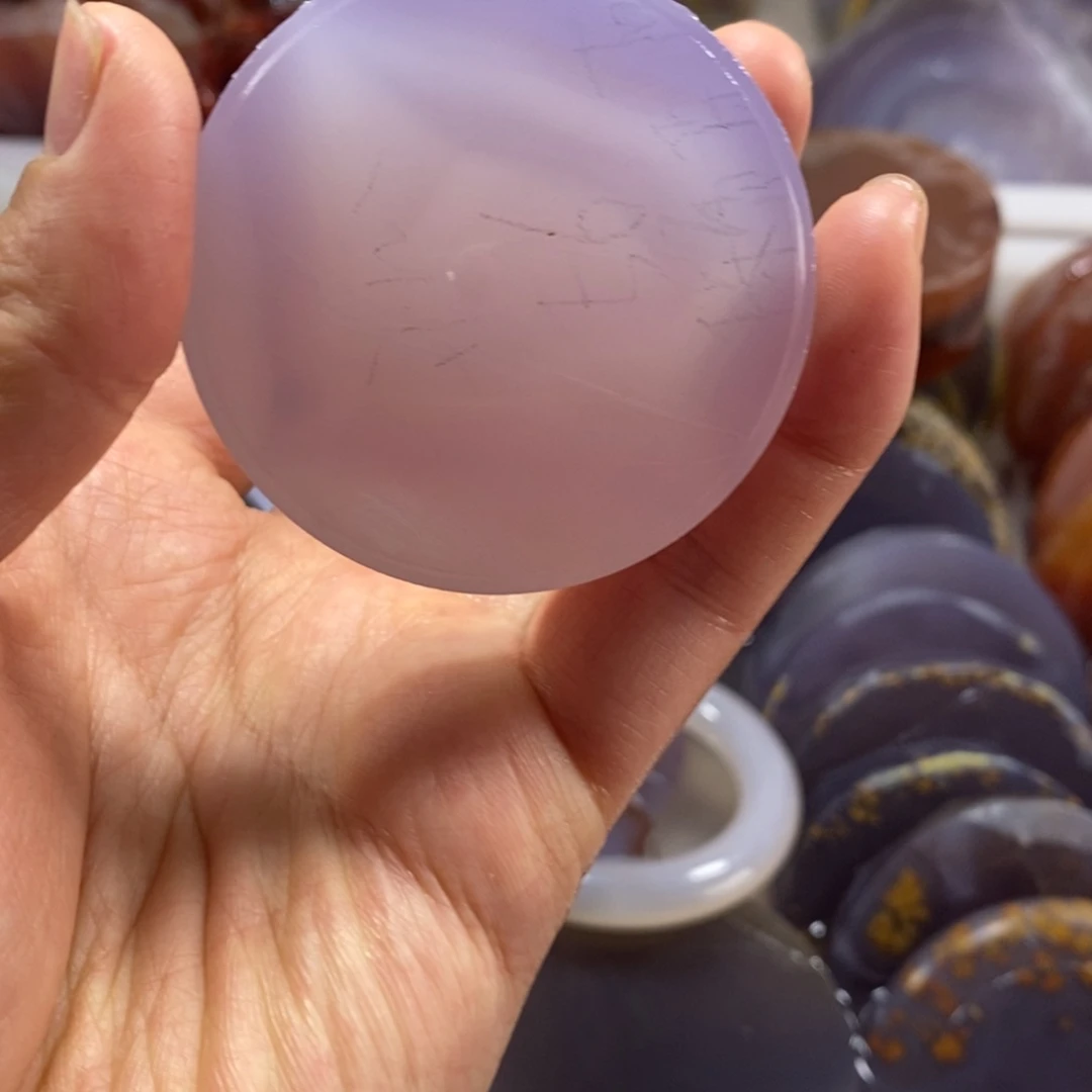 定制玛瑙开*果私人定制不退换心抛光打孔