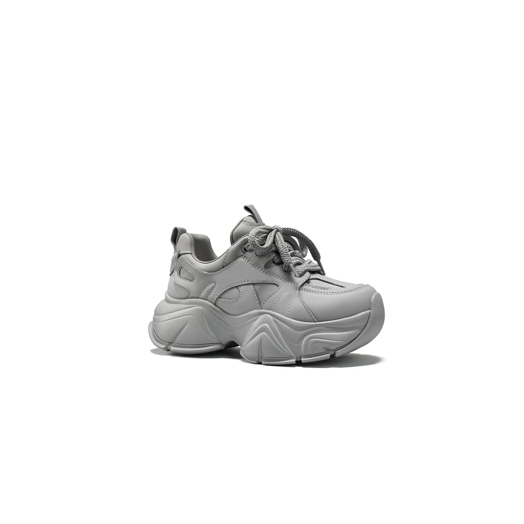 uandi原创25年冬季保暖新款厚底增高老爹鞋舒适百搭运动跑步女鞋