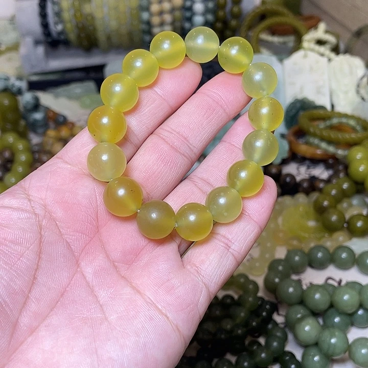 蛇纹石玉未镶嵌手链