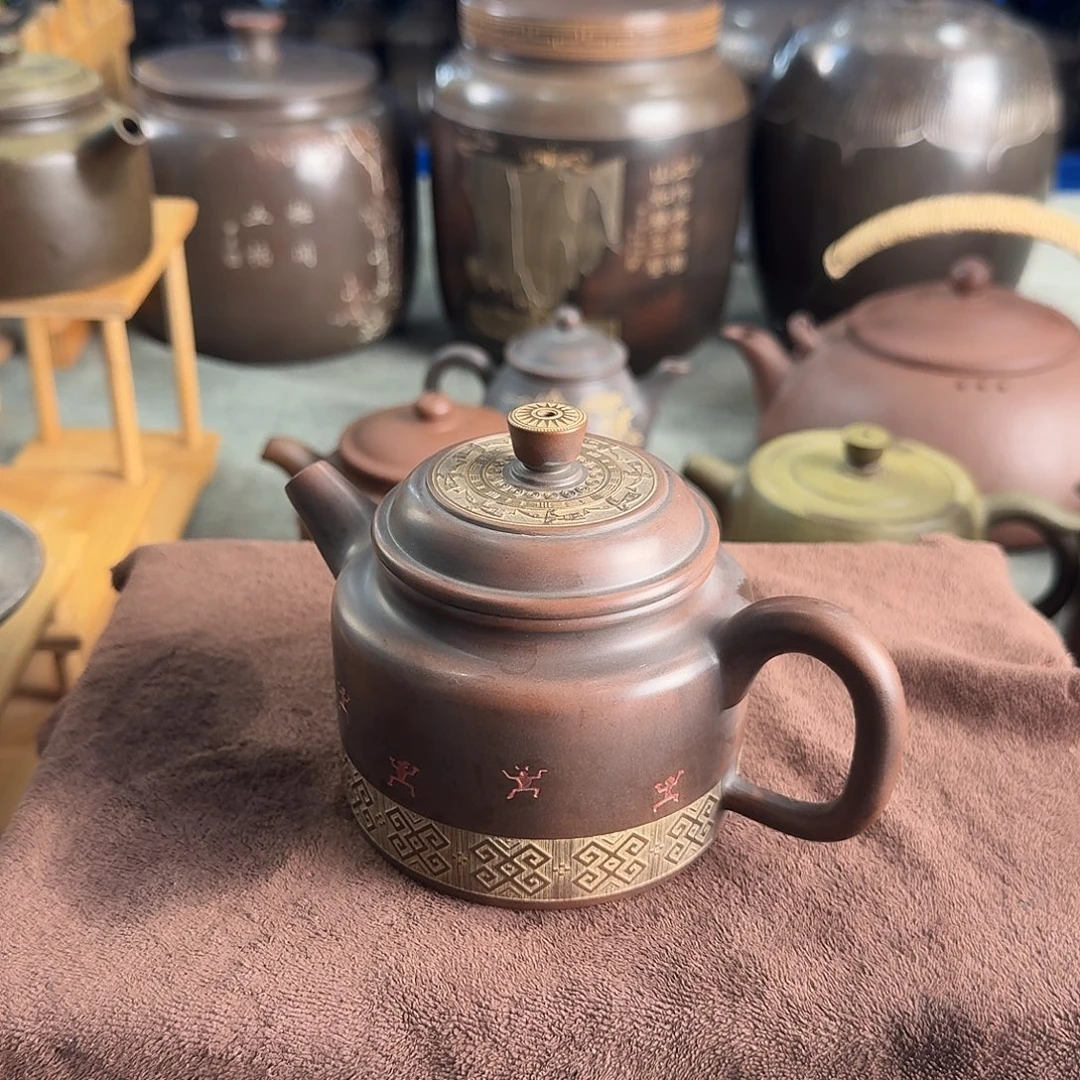 坭兴陶壮锦徳钟壶200cc