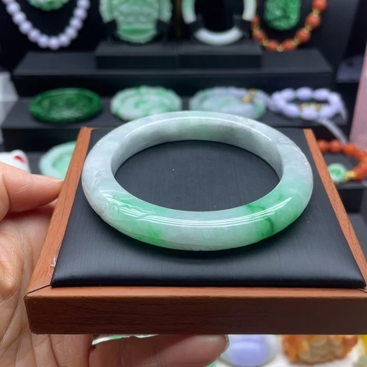 翡翠未镶嵌手镯翡翠手镯57.8