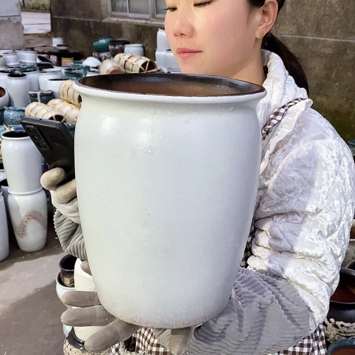 红泥花盆正品口20高25