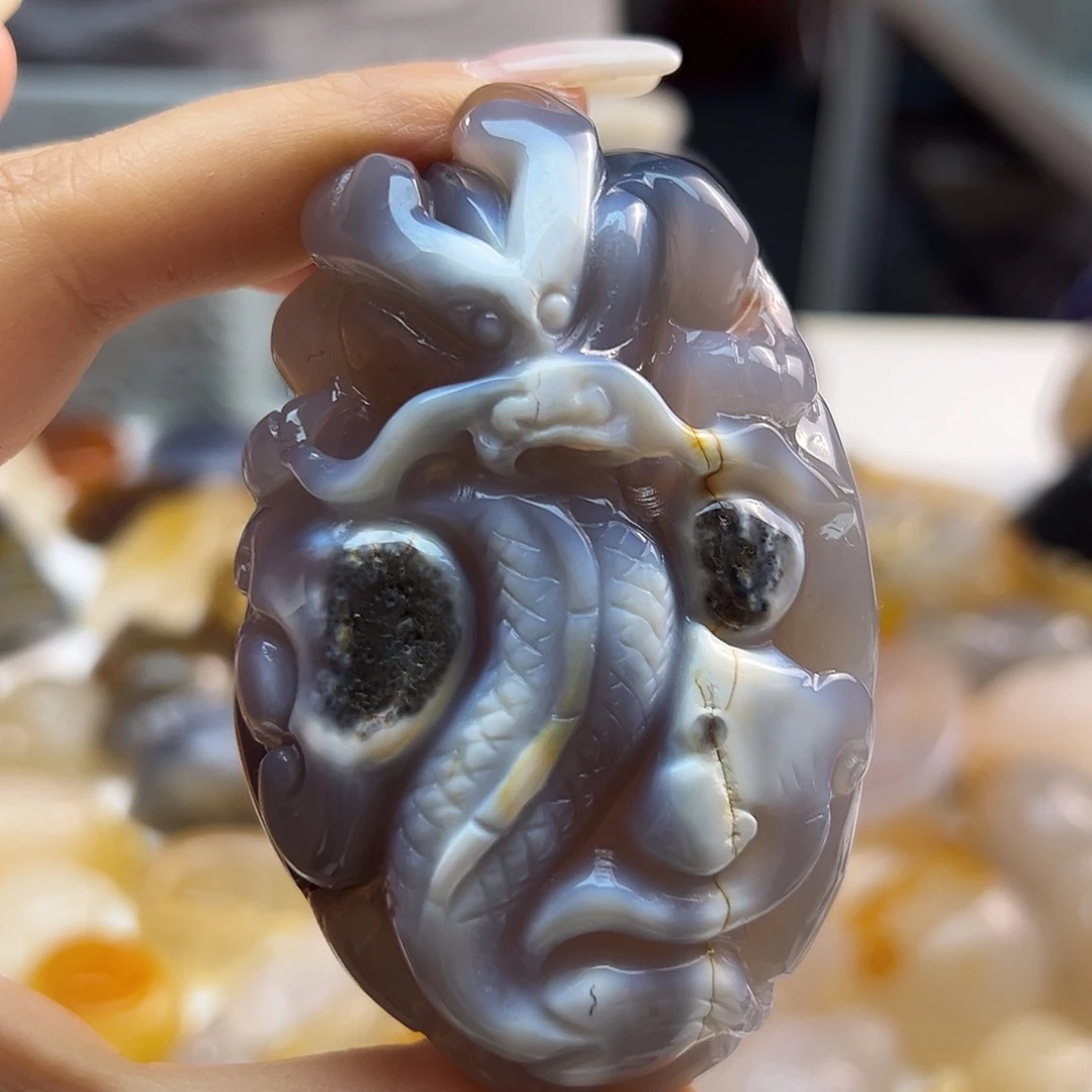 玛瑙/玉髓未镶嵌吊坠(不含链)