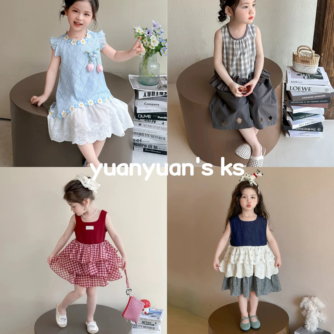 【201-275】媛媛妈夏款女童洋气套装裙子