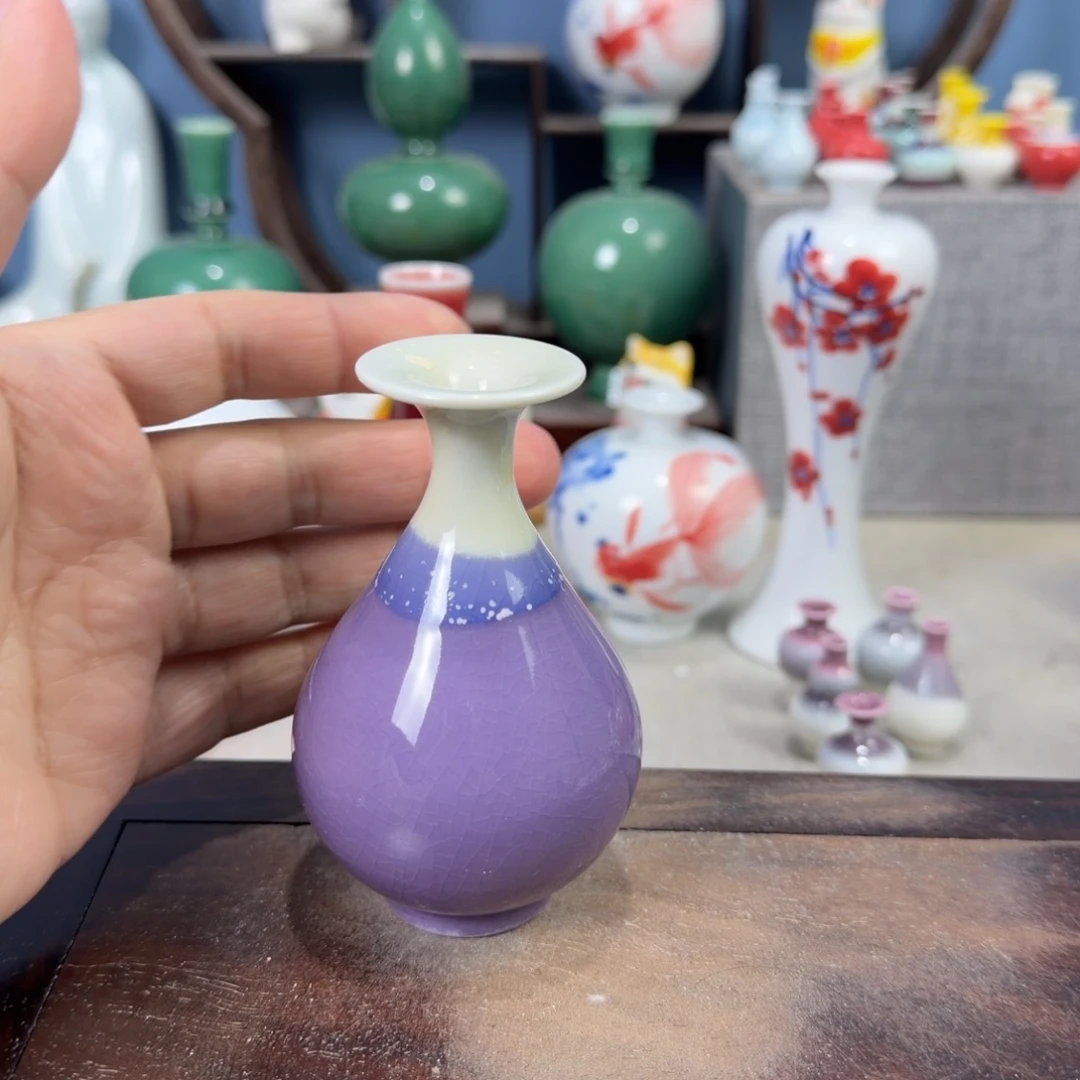 陶瓷手工小花器摆件
