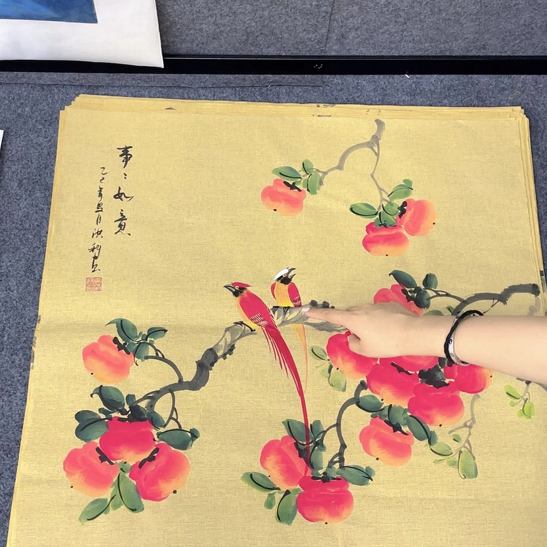 国画作品小姐姐放漏…