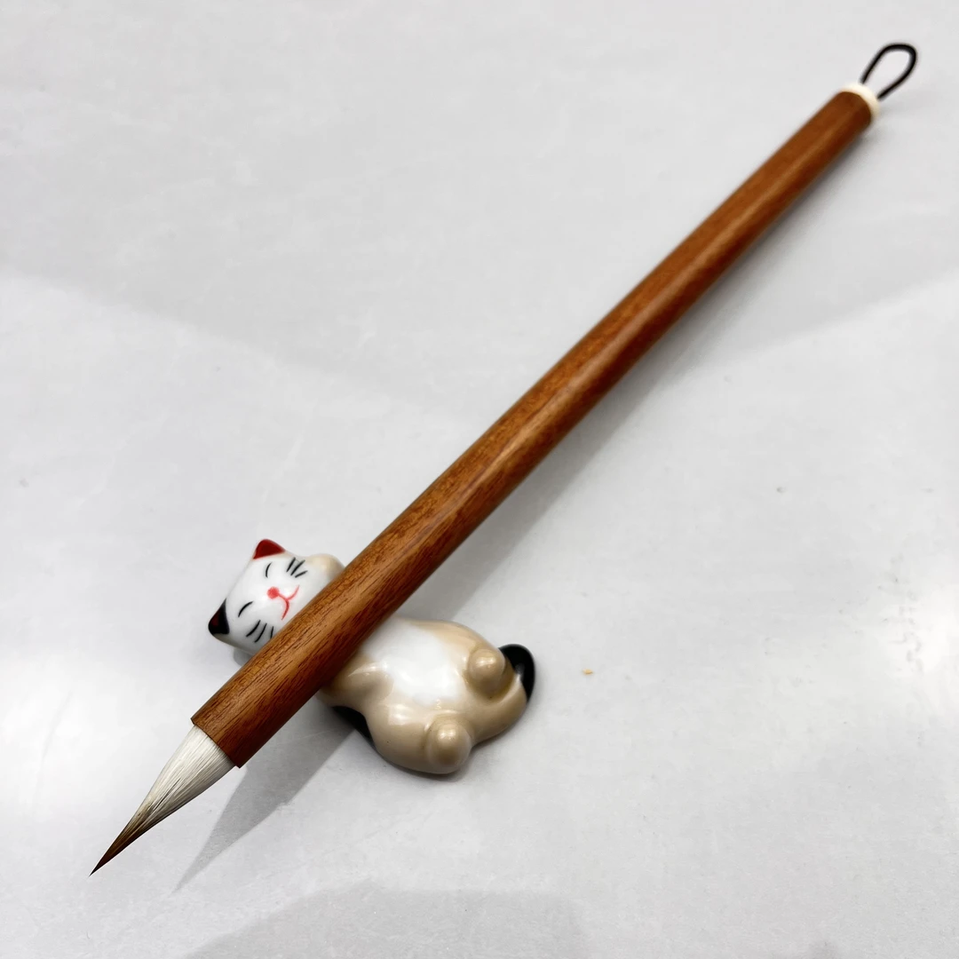 云初鸡距笔狼羊兼毫鸡距笔出峰2.3口径0.85