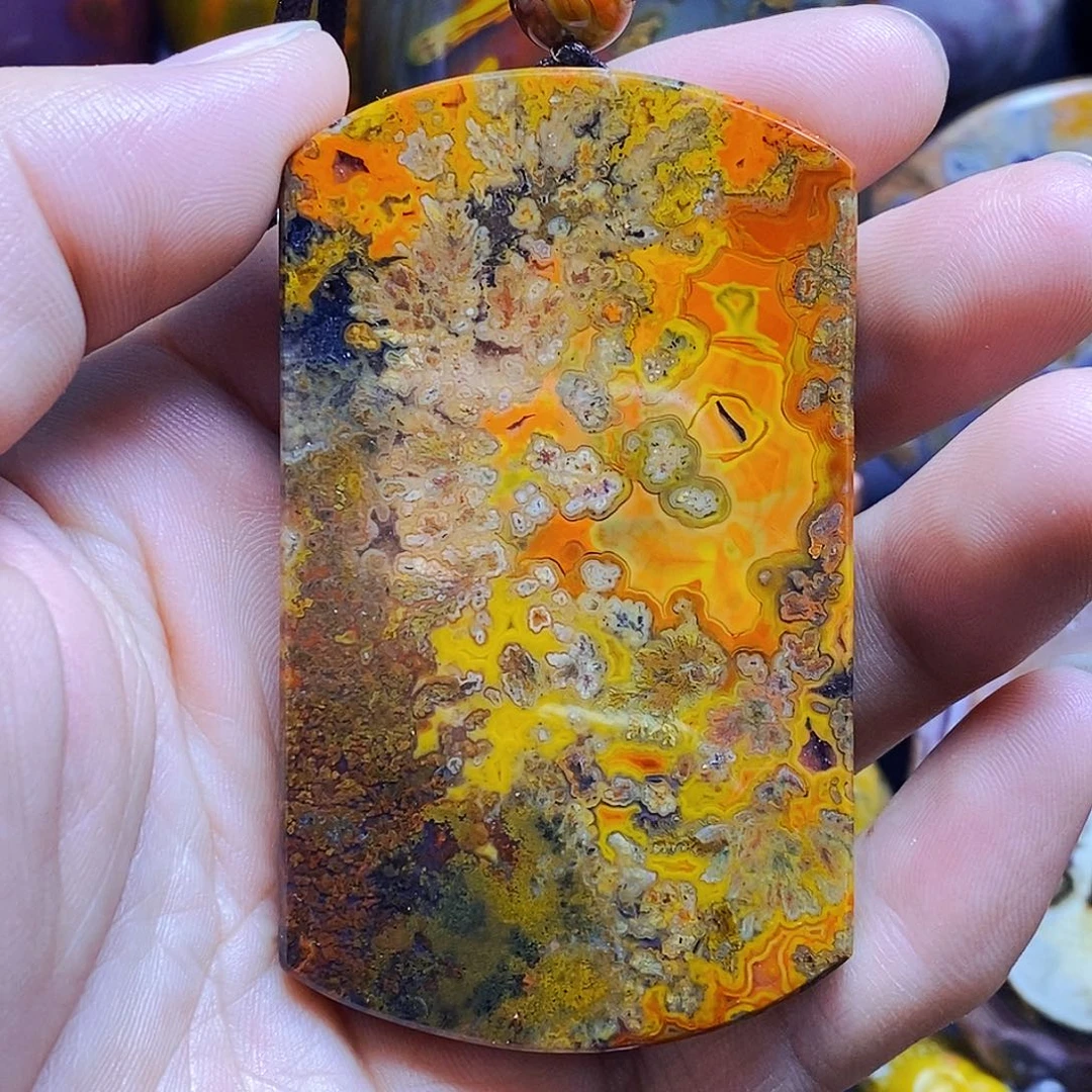 玛瑙/玉髓未镶嵌吊坠(不含链)