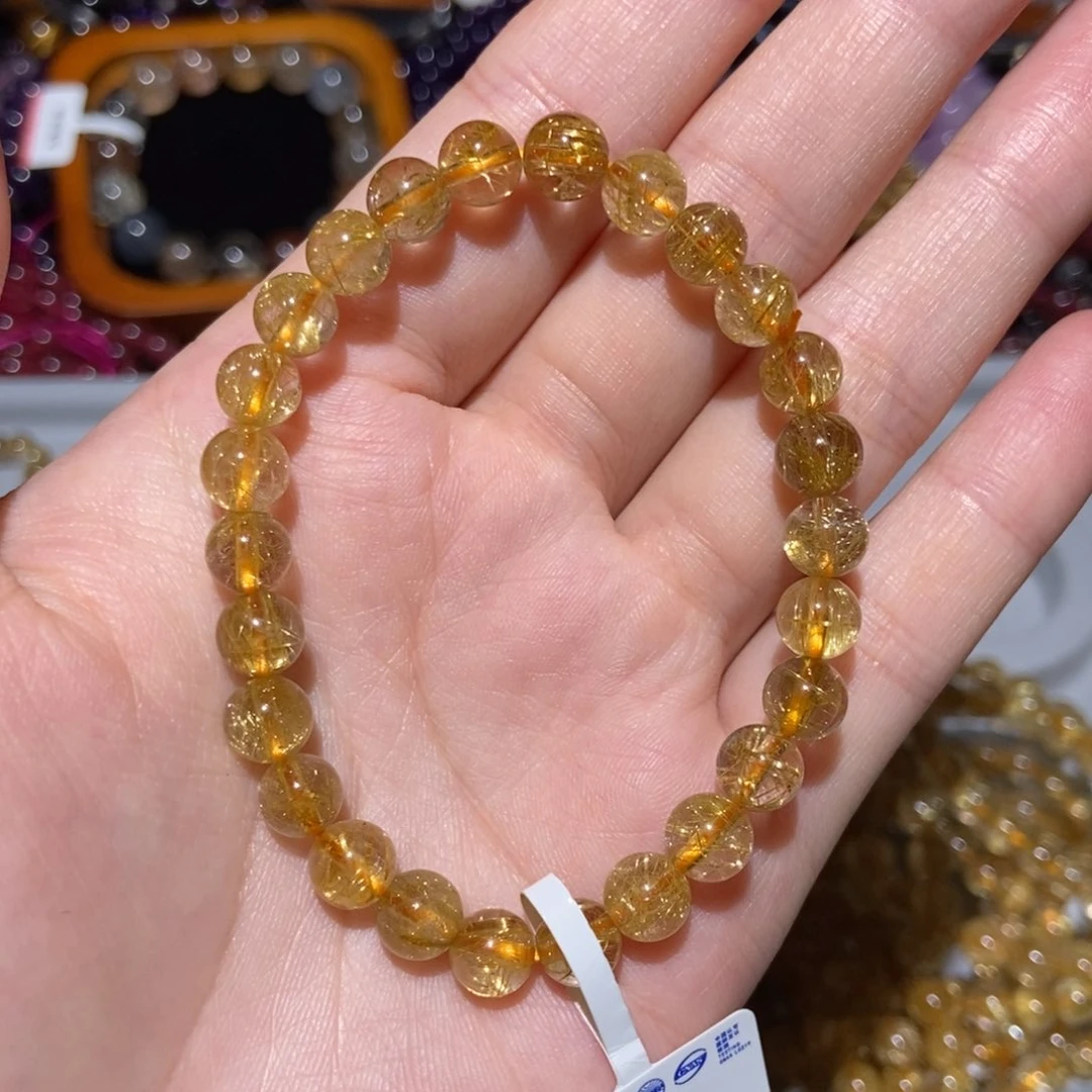 水晶手链未镶嵌金发晶7m