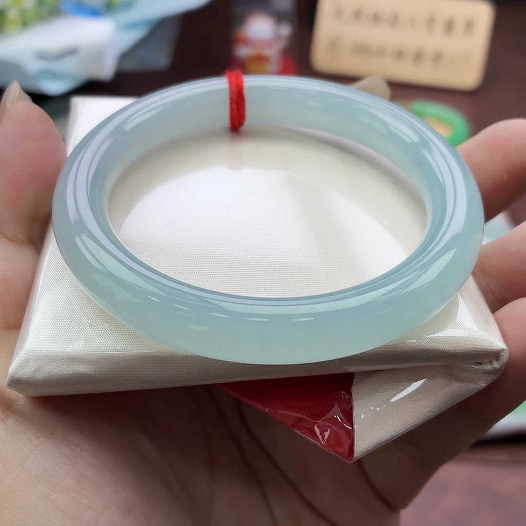未镶嵌手镯翡翠38号天空蓝