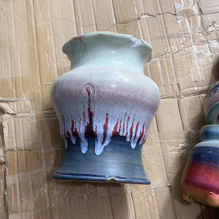 红陶蓝*灵内口径1高度1微瑕