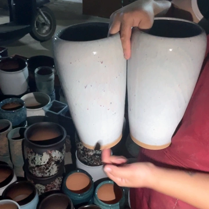 紫砂花盆口14高30正品正品