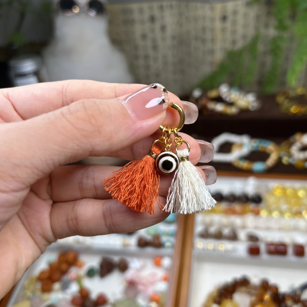 GY「玛瑙小提溜」｜925银编织小提溜 文玩配饰