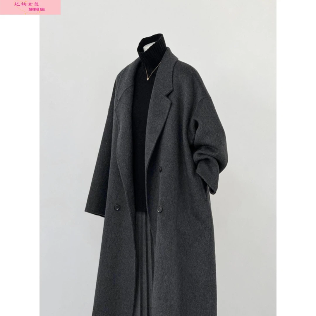 妃袖大衣女士2025秋冬新款宽松廓形显瘦时尚百搭气质休闲潮流外套