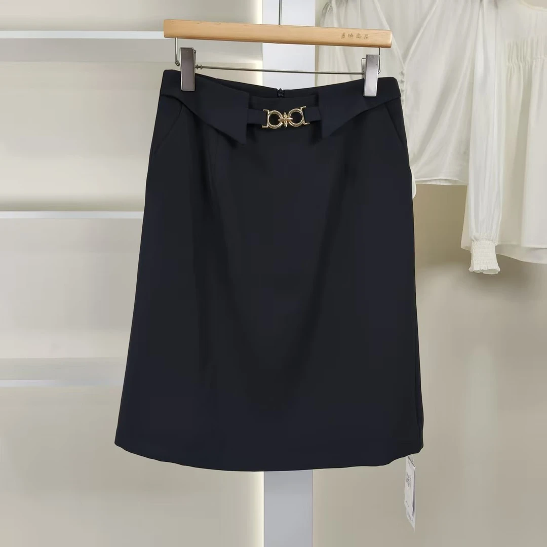 麦迪尚品【夕Y】50910139 春夏简约气质半身裙中裙品牌女装